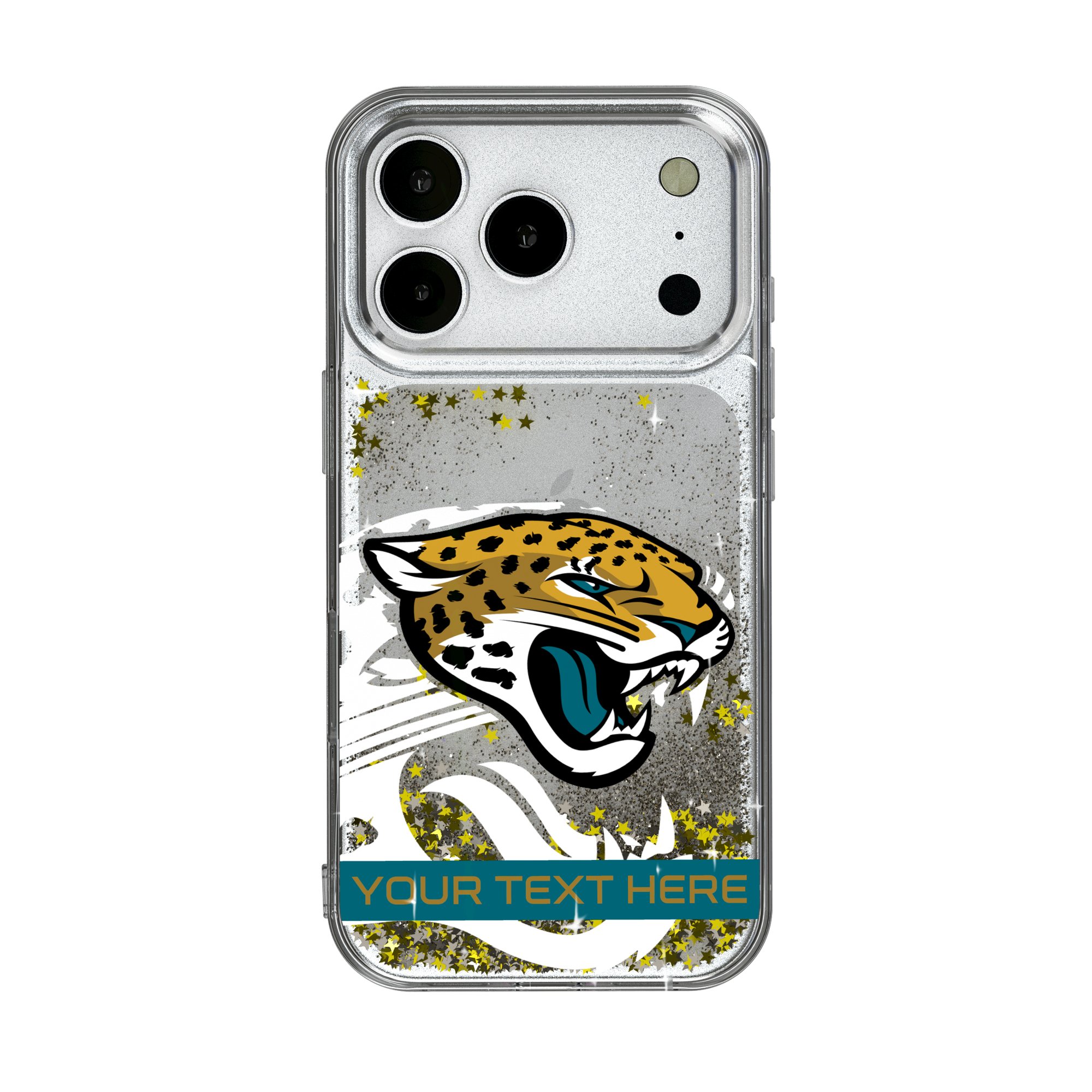 Jacksonville Jaguars Personalized Tilt Design iPhone Glitter Phone Case Jacksonville Jaguars Personalized Tilt Design iPhone Glitter Phone Case