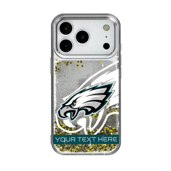 Philadelphia Eagles Personalized Tilt Design iPhone Glitter Phone Case
