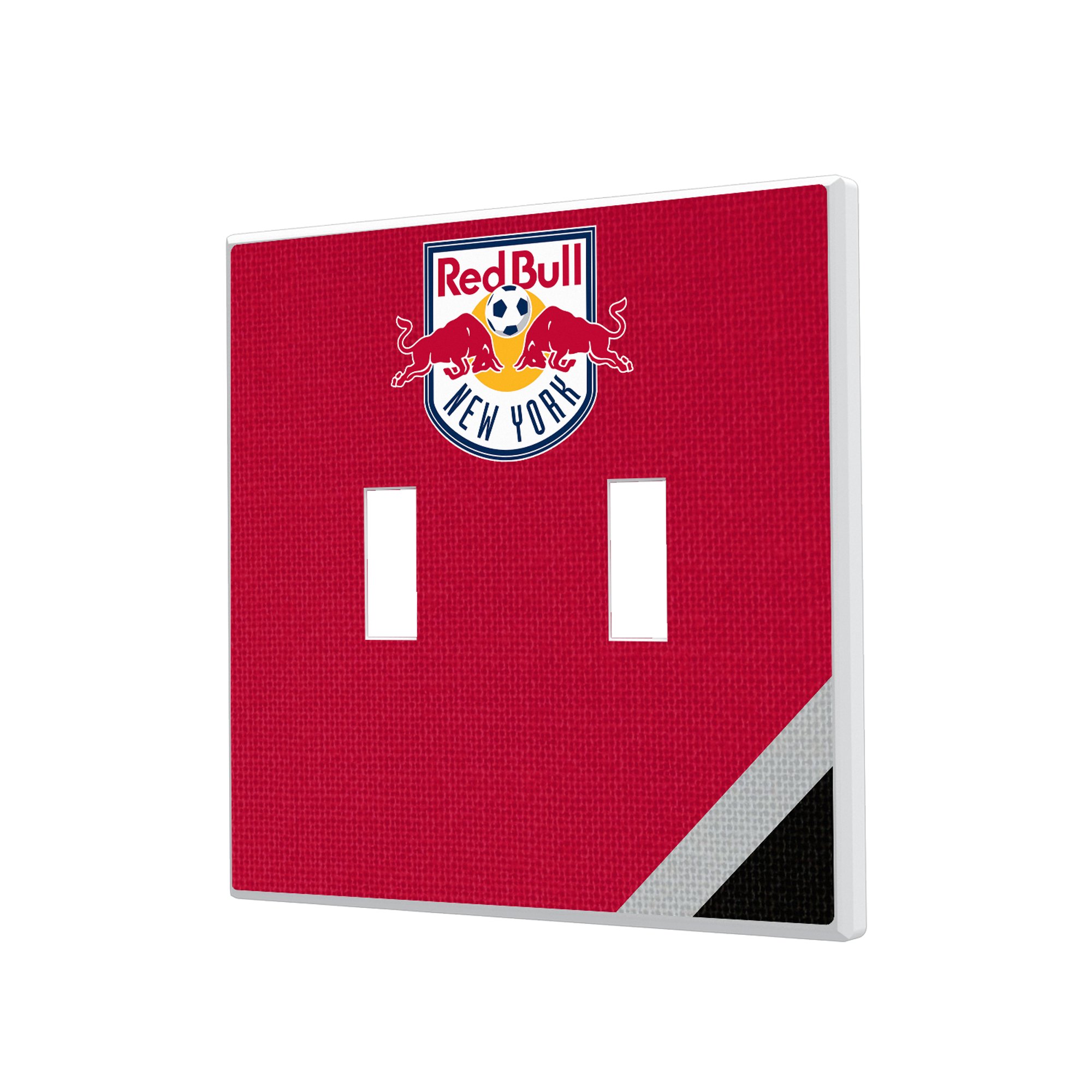 New York Red Bulls Diagonal Stripe Design Double Toggle Lightswitch Plate New York Red Bulls Diagonal Stripe Design Double Toggle Lightswitch Plate