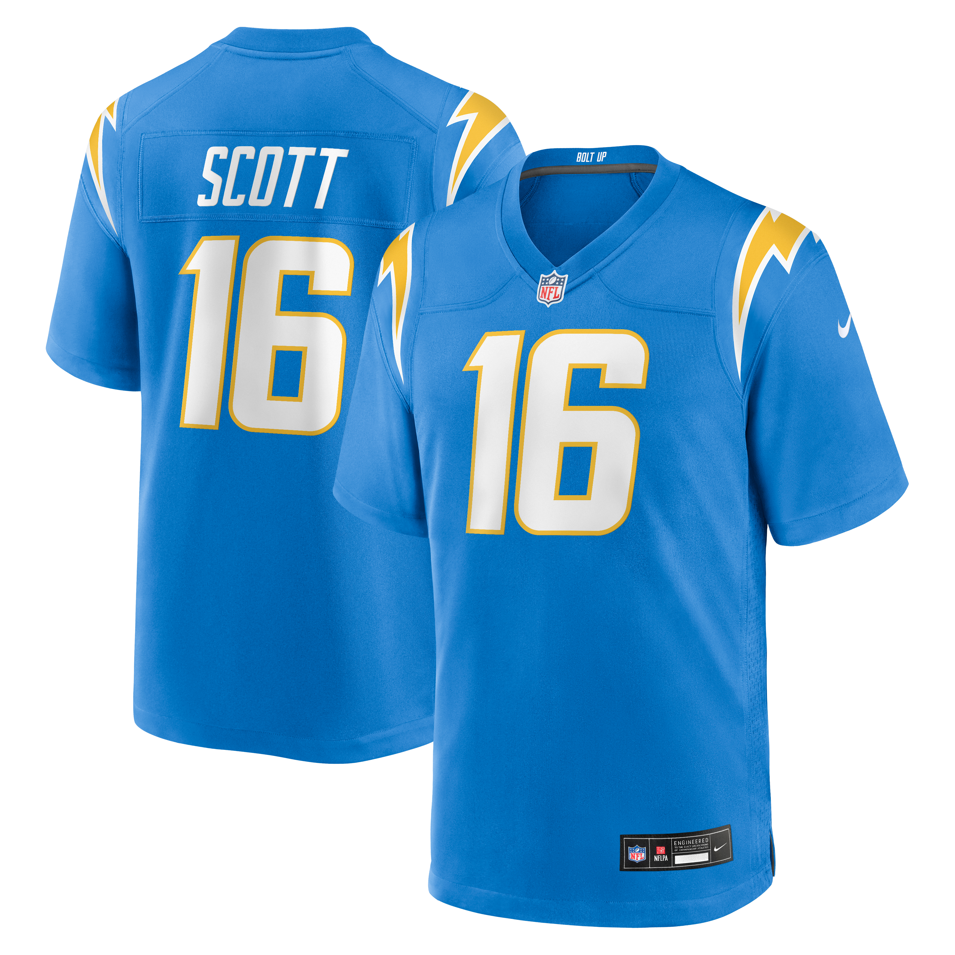 Men's Nike JK Scott Powder Blue Los Angeles Chargers Game Jersey