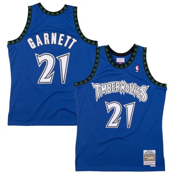 Men's Mitchell & Ness Kevin Garnett Blue Minnesota Timberwolves Big & Tall Hardwood Classics 2003/04 Swingman Jersey