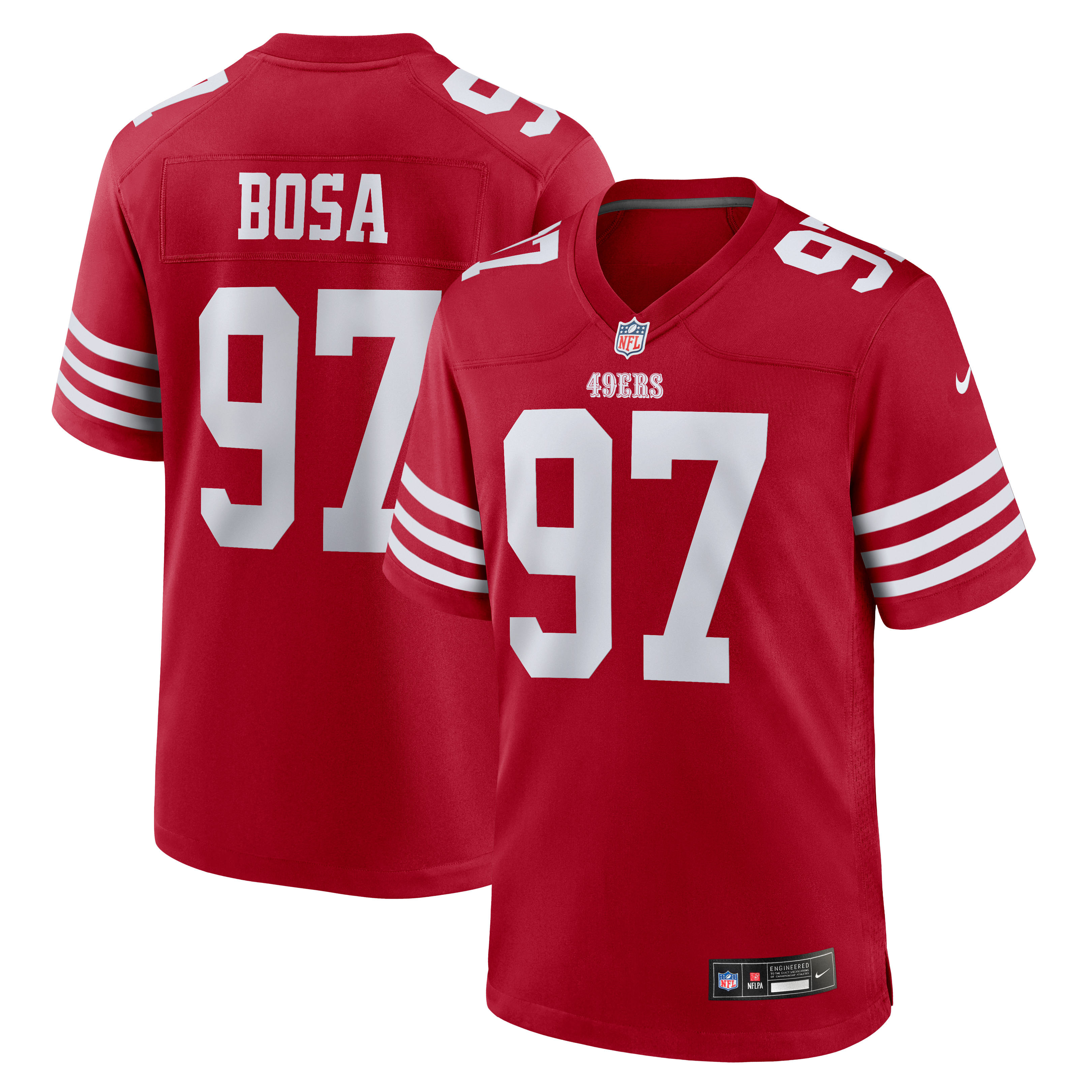 Men’s Nike Nick Bosa Scarlet San Francisco 49ers Player Game Jersey