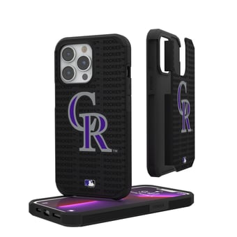 Colorado Rockies iPhone Text Backdrop Rugged Case