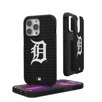 Detroit Tigers iPhone Text Backdrop Rugged Case