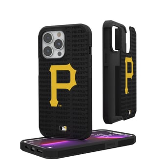 Pittsburgh Pirates iPhone Text Backdrop Rugged Case