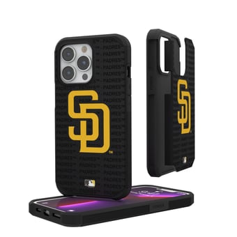 San Diego Padres iPhone Text Backdrop Rugged Case