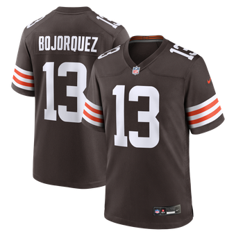 Men's Nike Corey Bojorquez Brown Cleveland Browns Game Jersey