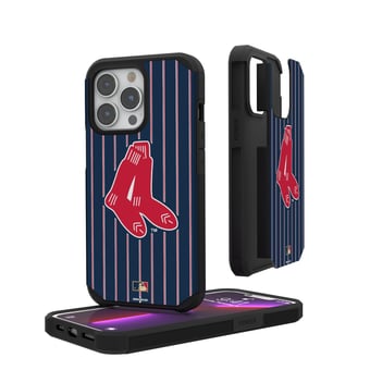 Boston Red Sox Original Logo iPhone Pinstripe Cooperstown Design Rugged Case
