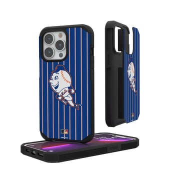 New York Mets iPhone Pinstripe Cooperstown Design Rugged Case