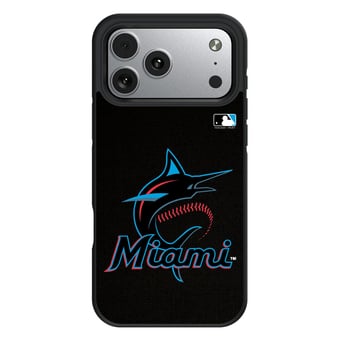 Keyscaper Miami Marlins Personalized Bump Case with 8.2ft Drop Protection