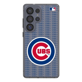 Chicago Cubs Galaxy Text Backdrop Clear Case