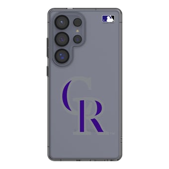 Colorado Rockies Galaxy Text Backdrop Clear Case