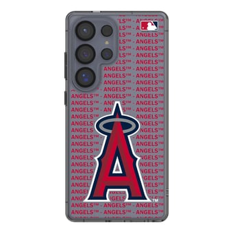 Los Angeles Angels Galaxy Text Backdrop Clear Case