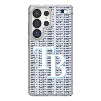 Tampa Bay Rays Galaxy Text Backdrop Clear Case
