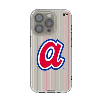 Atlanta Braves 1972-1980 Cooperstown Pinstripe iPhone Clear Case