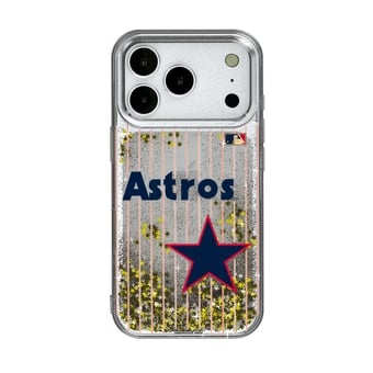 Houston Astros 1975-1981 Cooperstown Pinstripe iPhone Glitter Case