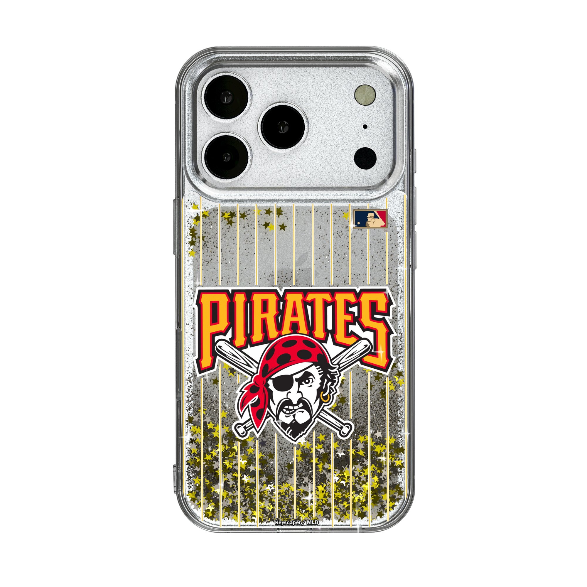 Pittsburgh Pirates 1997-2013 Cooperstown Pinstripe iPhone Glitter Case Pittsburgh Pirates 1997-2013 Cooperstown Pinstripe iPhone Glitter Case