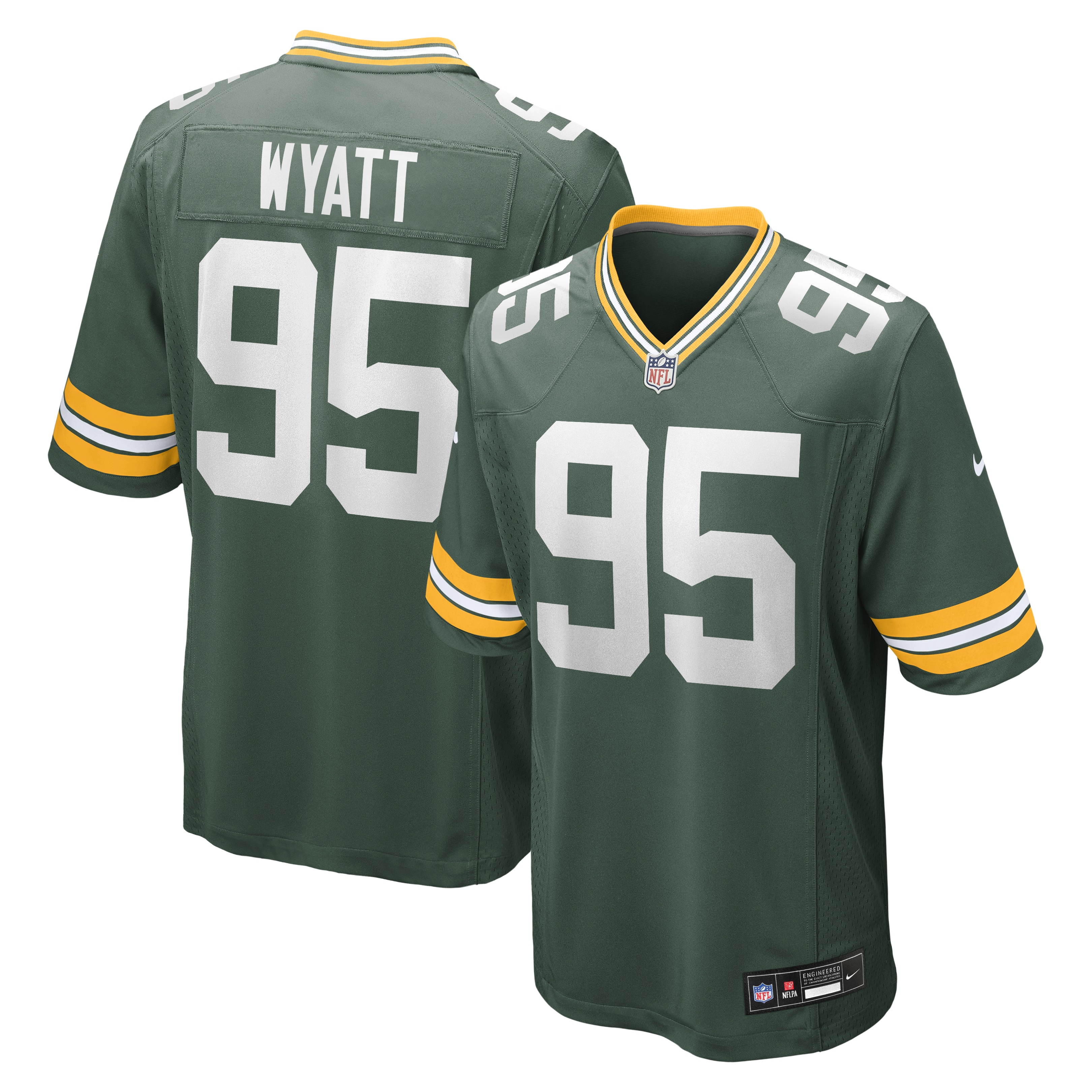 Men's Nike Devonte Wyatt Green Green Bay Packers Player Game Jersey