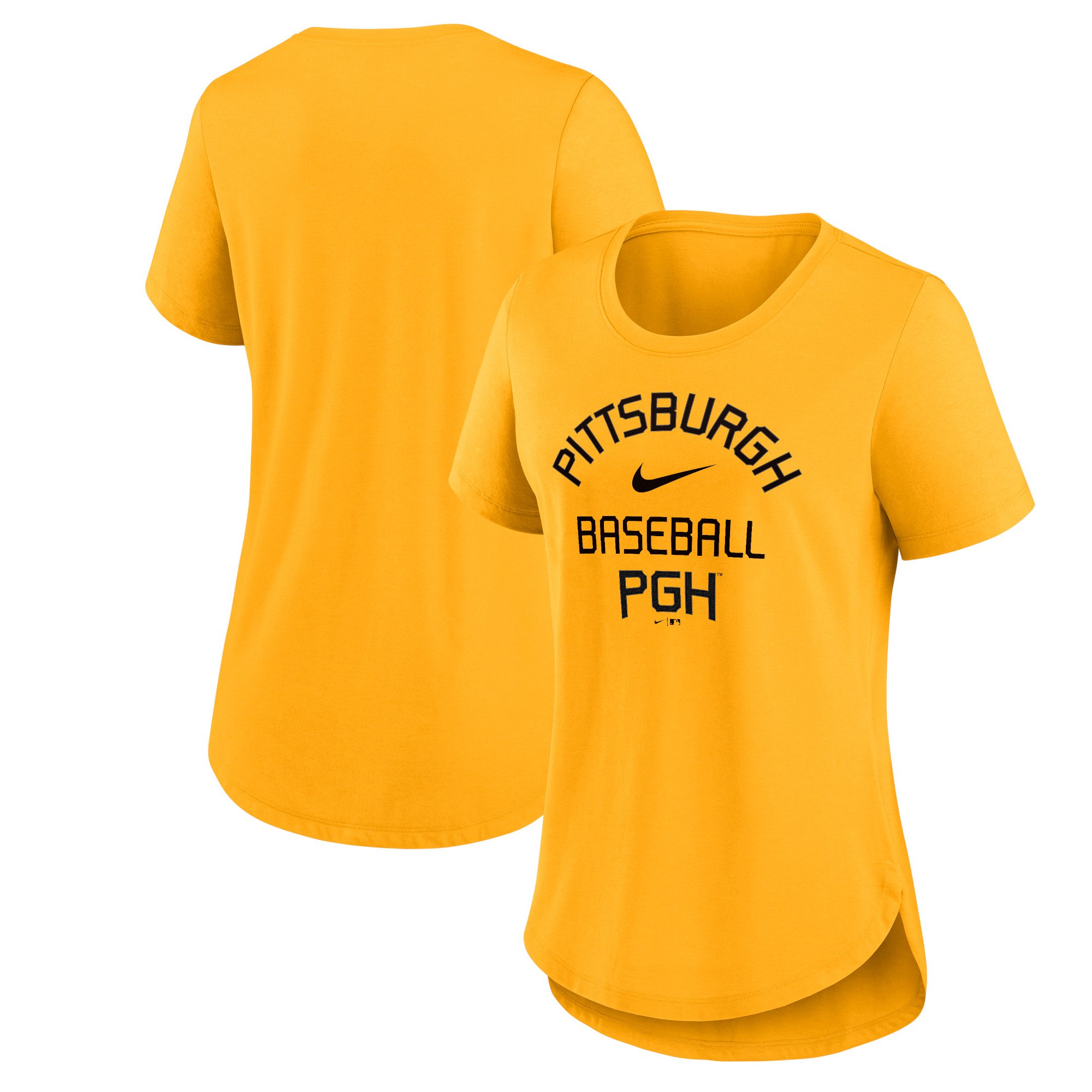 Women's Nike  Gold Pittsburgh Pirates City Connect Tri-Blend T-Shirt