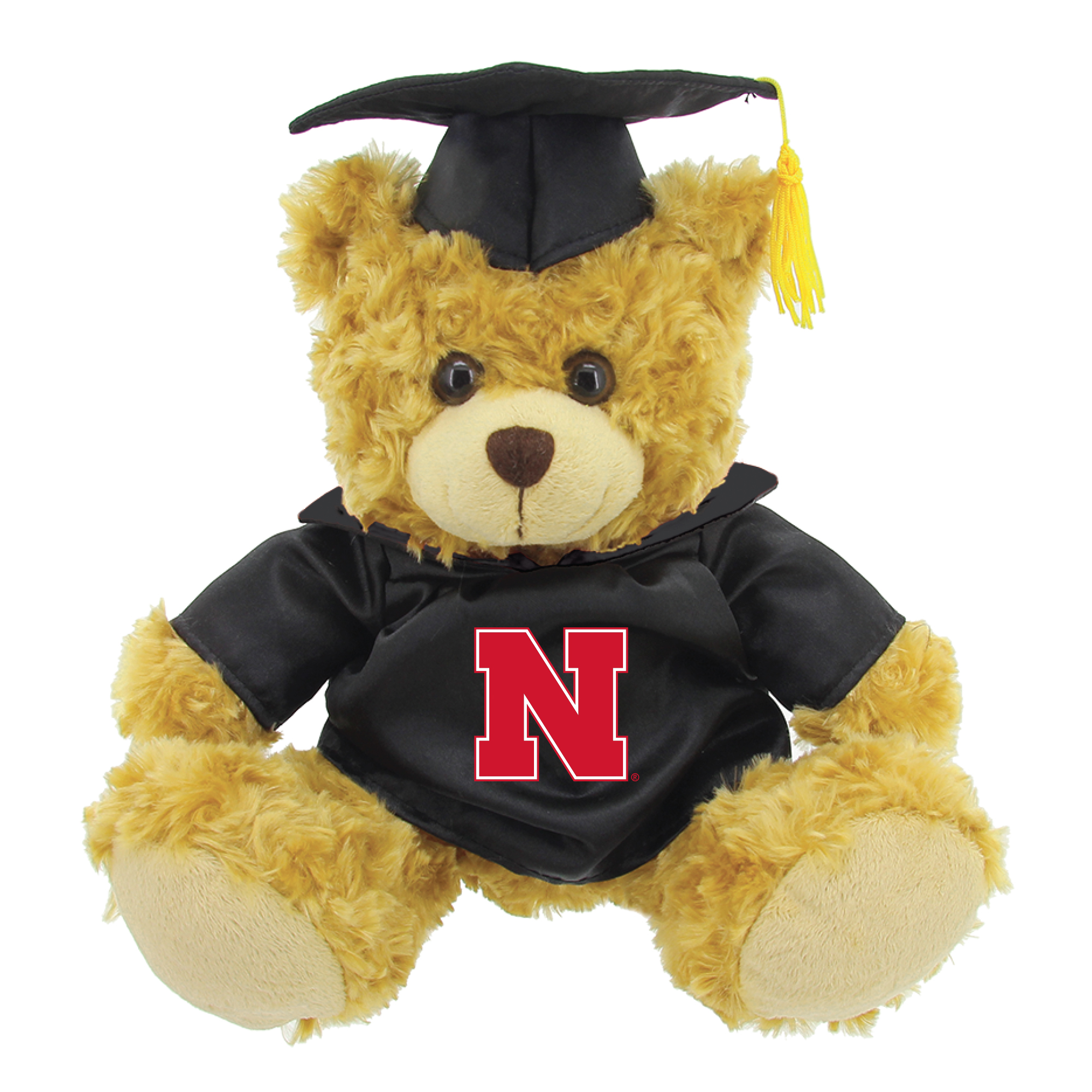 Scarlet/Brown Nebraska Huskers 12'' Graduation Plush Bear