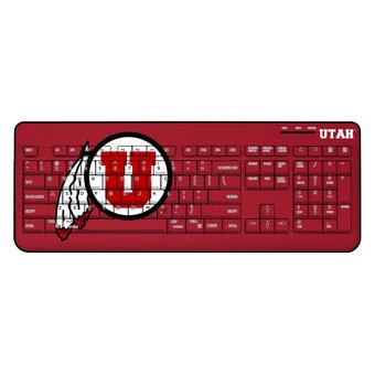 Utah Utes Solid Design Wireless Keyboard