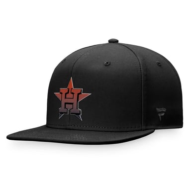 Men's Majestic Black Houston Astros Color Fade Snapback Hat