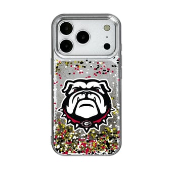 Keyscaper  Georgia Bulldogs iPhone Glitter Case with Confetti Design