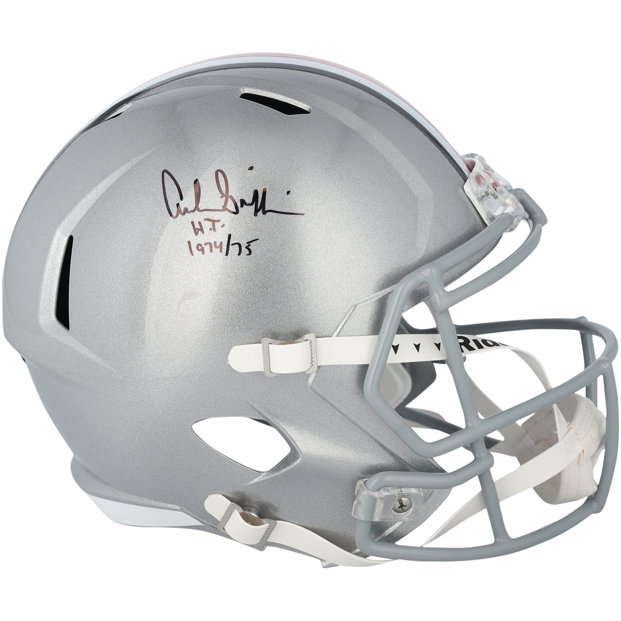 Archie Griffin Ohio State Buckeyes Autographed Riddell Speed Replica Helmet with "HT 74/75" Inscription