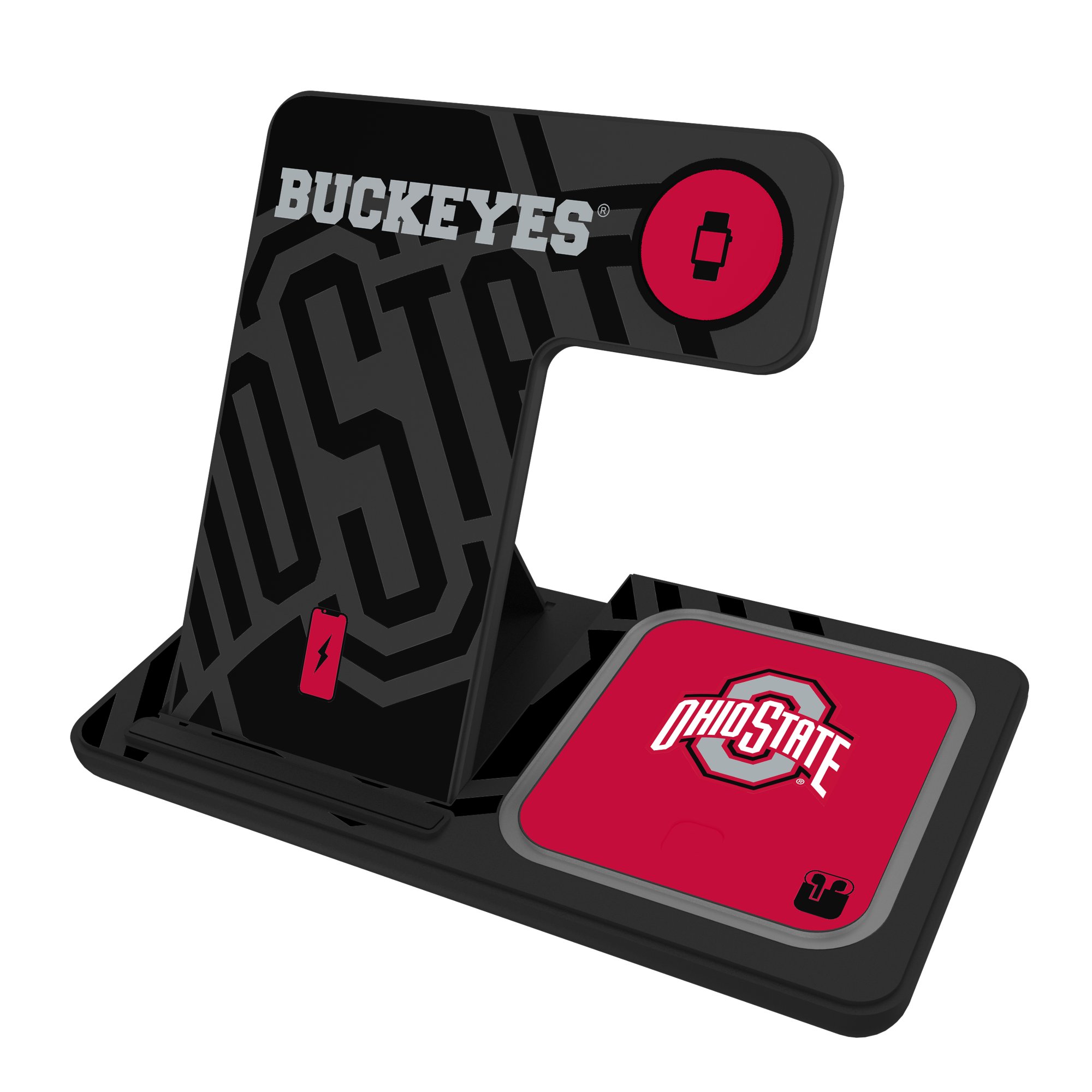 Keyscaper Ohio State Buckeyes 3-In-1 Wireless Charger