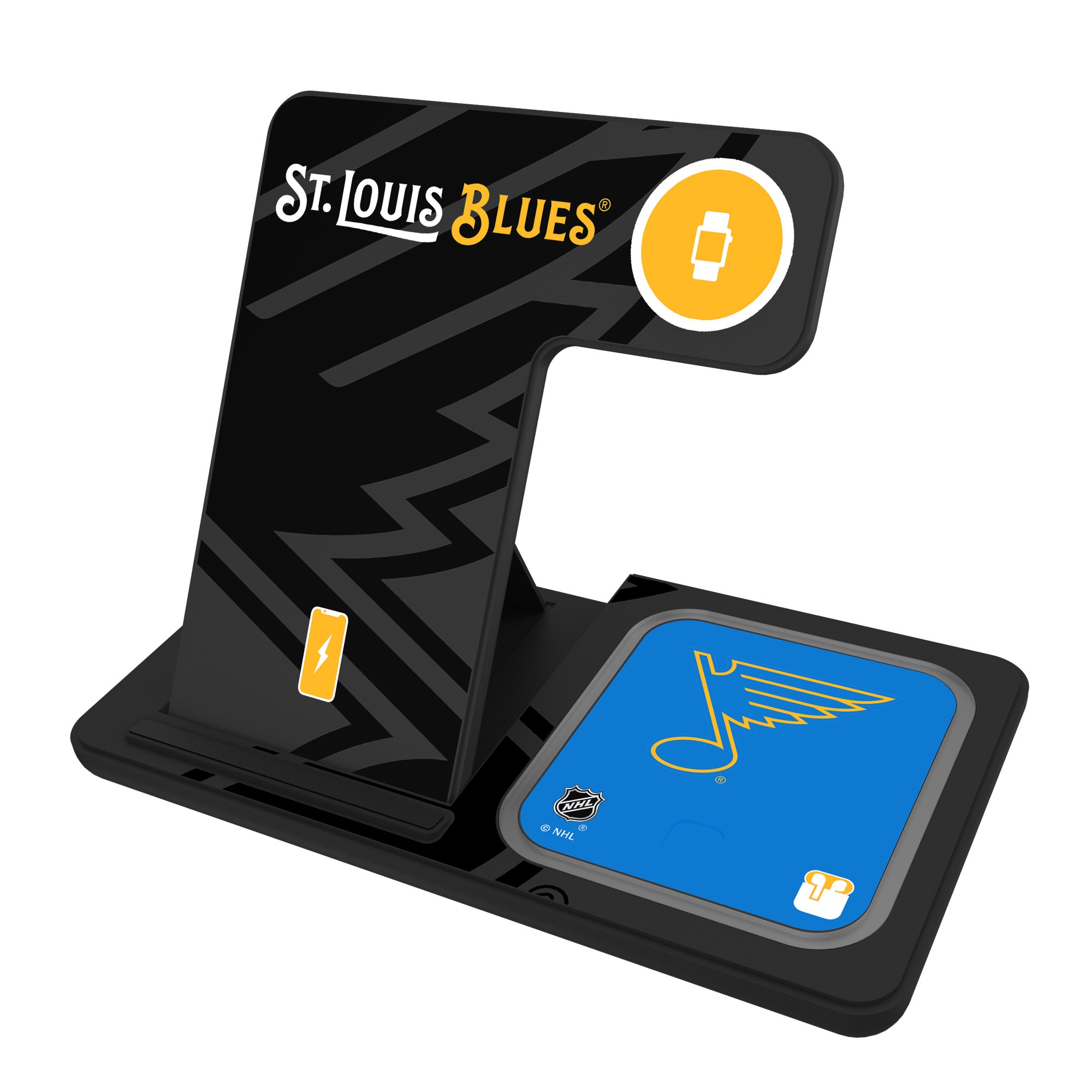 Keyscaper St. Louis Blues 3-In-1 Wireless Charger