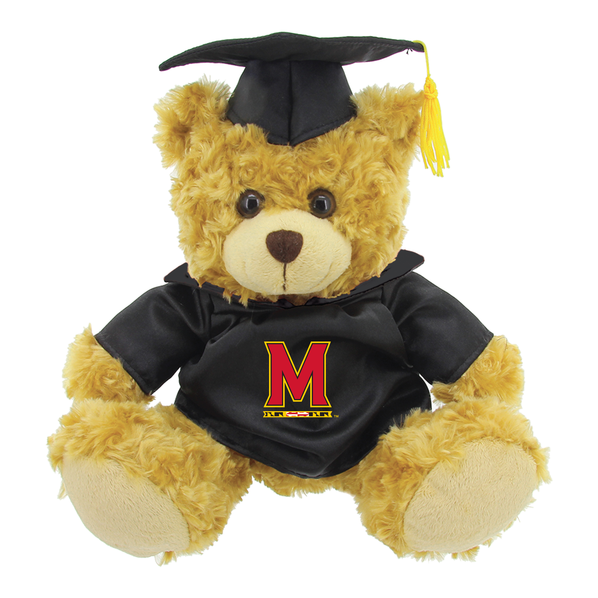 Black/Brown Maryland Terrapins 12” Graduation Plush Bear Black/Brown Maryland Terrapins 12” Graduation Plush Bear