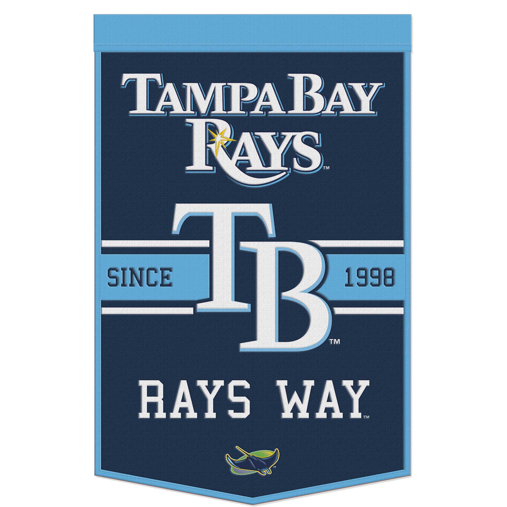 WinCraft Tampa Bay Rays 24" x 38" Primary Logo Banner