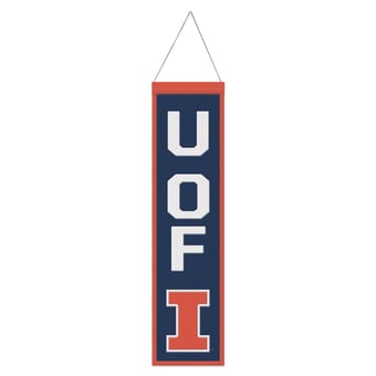 WinCraft Illinois Fighting Illini 8" x 32" Slogan Wool Banner