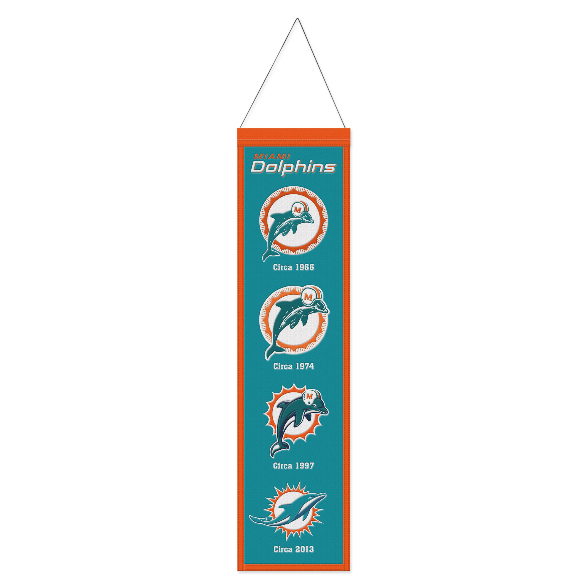 WinCraft Miami Dolphins 8" x 32" Evolution Banner
