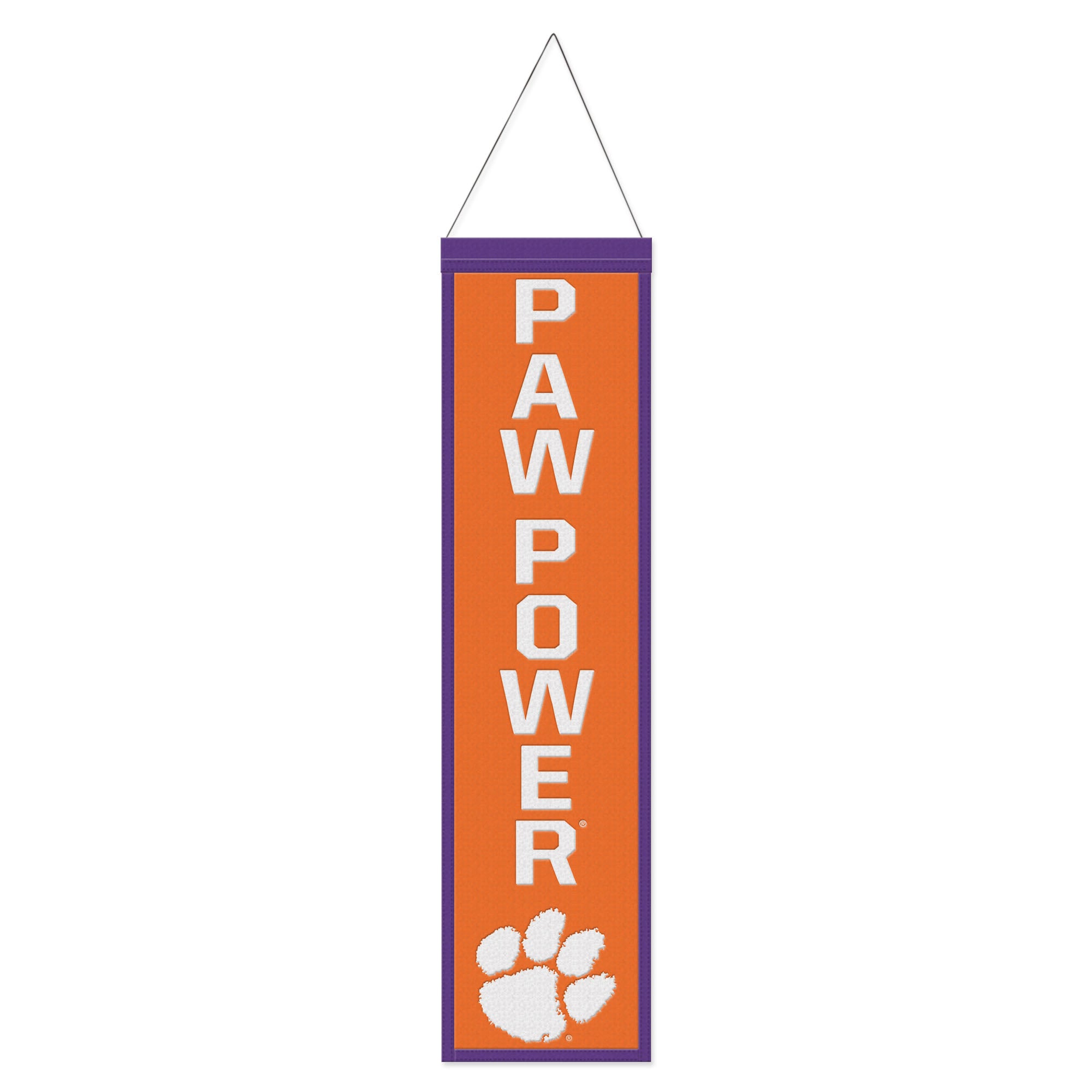WinCraft Clemson Tigers 8" x 32" Slogan Wool Banner