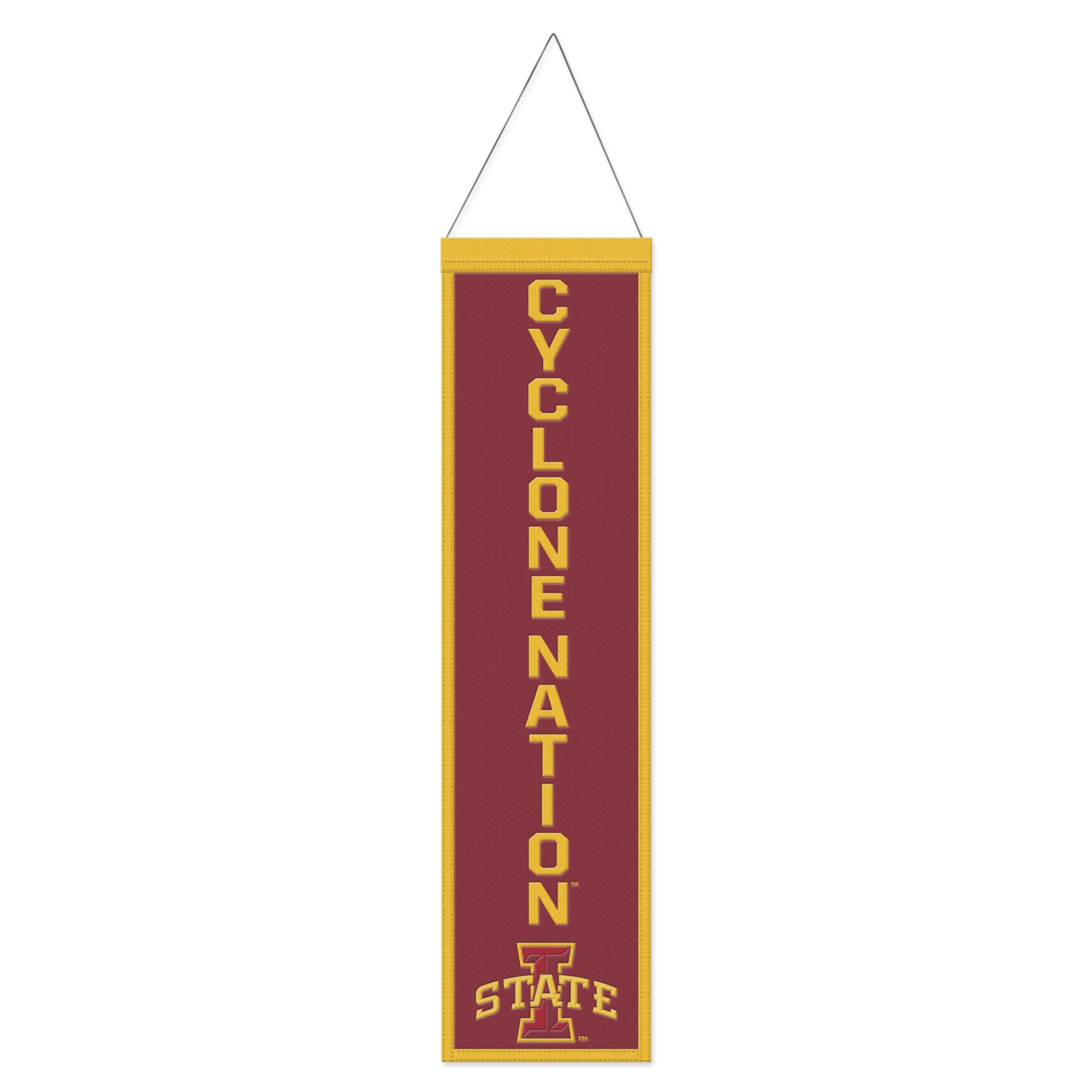 WinCraft Iowa State Cyclones 8" x 32" Slogan Wool Banner