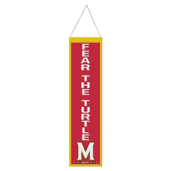 WinCraft Maryland Terrapins 8" x 32" Slogan Wool Banner