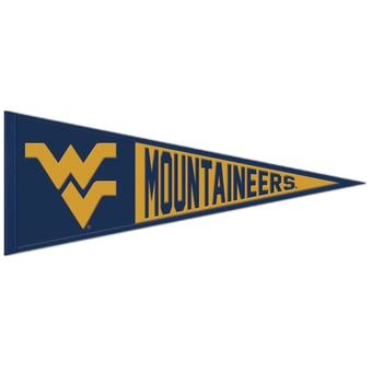 WinCraft West Virginia Mountaineers 13" x 32" Wool Primary Logo Pennant