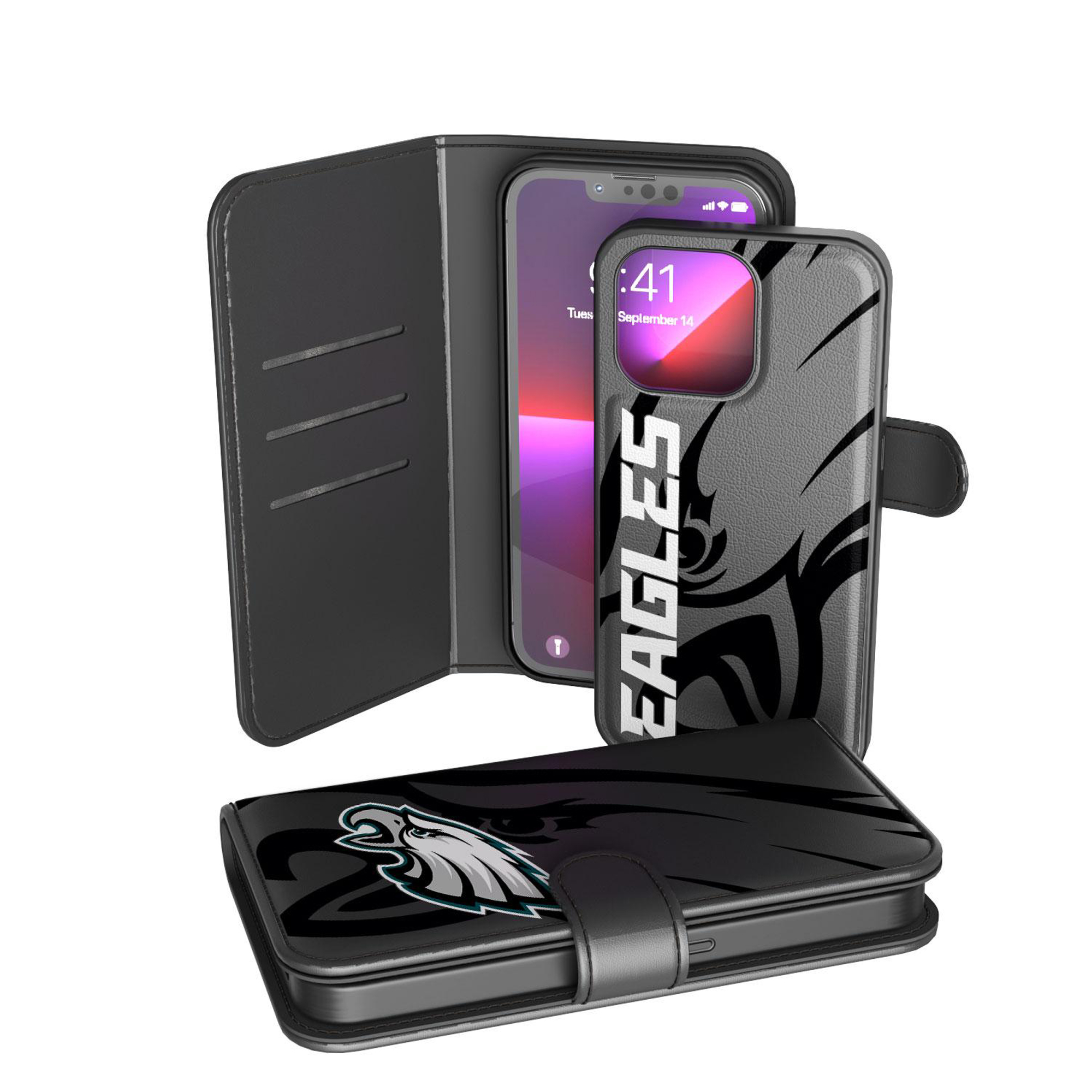 Keyscaper - NFL - Philadelphia Eagles iPhone Wallet Case - 7 Plus/8 Plus - Multicolor