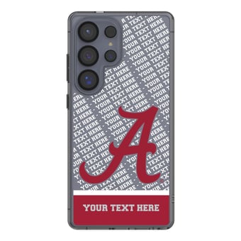 Alabama Crimson Tide Galaxy Endzone Logo Personalized Clear Case