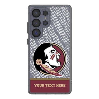 Florida State Seminoles Galaxy Endzone Personalized Clear Case