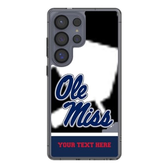 Ole Miss Rebels Galaxy Endzone Personalized Clear Case