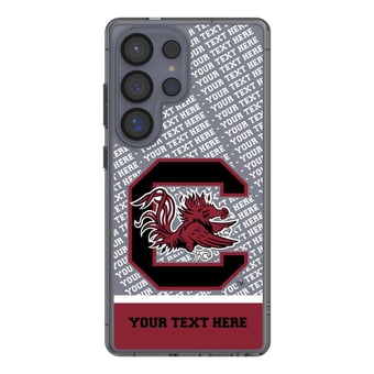 South Carolina Gamecocks Galaxy Endzone Personalized Clear Case