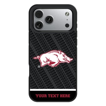 Keyscaper Arkansas Razorbacks Personalized Bump Case with 8.2ft Drop Protection