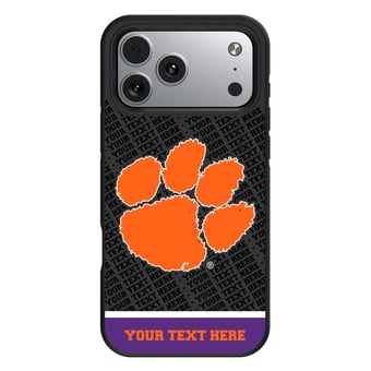 Keyscaper Clemson Tigers Personalized Bump Case with 8.2ft Drop Protection
