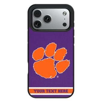 Keyscaper Clemson Tigers Personalized Bump Case with 8.2ft Drop Protection