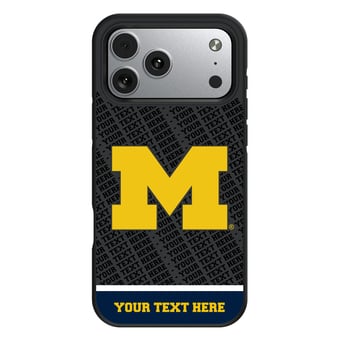 Keyscaper Michigan Wolverines Personalized Bump Case with 8.2ft Drop Protection