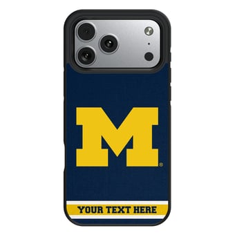 Keyscaper Michigan Wolverines Personalized Bump Case with 8.2ft Drop Protection