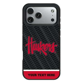 Keyscaper Nebraska Huskers Personalized Bump Case with 8.2ft Drop Protection