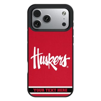 Keyscaper Nebraska Huskers Personalized Bump Case with 8.2ft Drop Protection